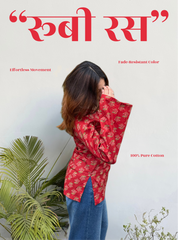Ruby Ras Bell Sleeves Kurti by Evara