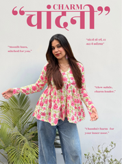 Chandni Charm Flared Kurti by Evara