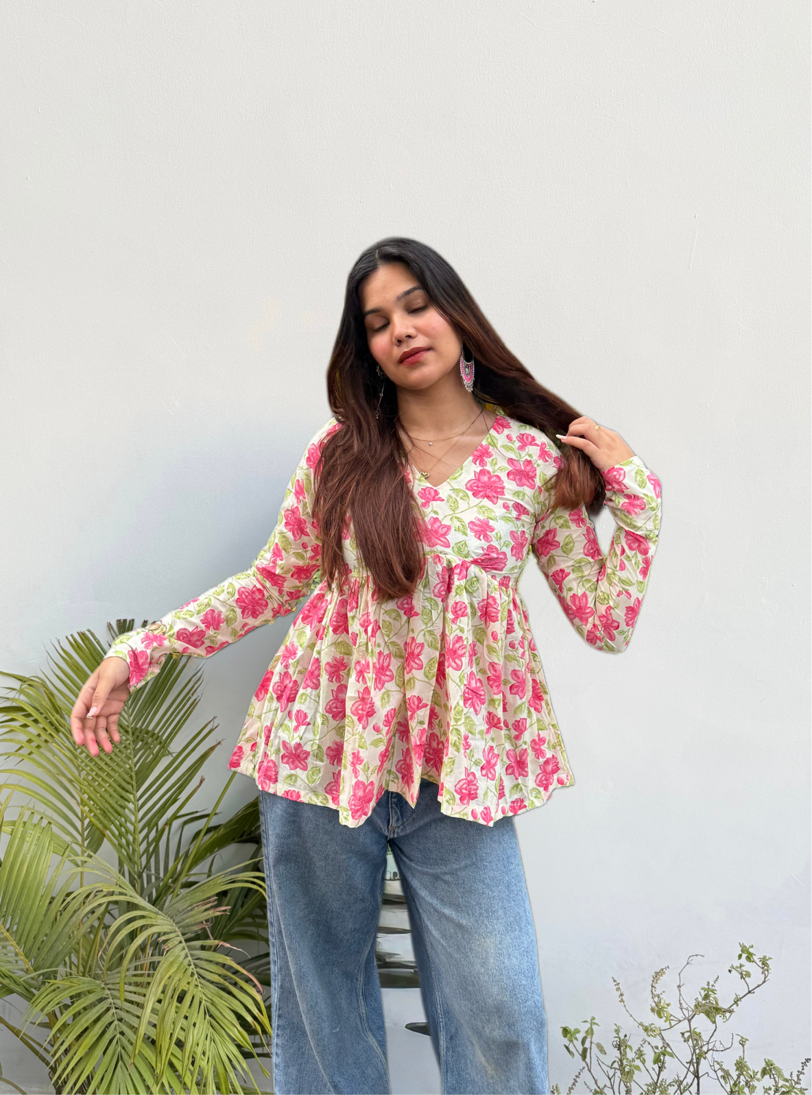 Chandni Charm Flared Kurti by Evara