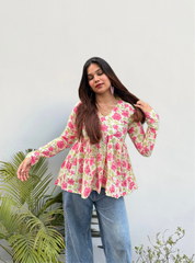 Chandni Charm Flared Kurti by Evara